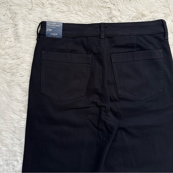 J. Crew Factory Jeans Petite Wide-Leg Denim Trouser Pant Black 29P NWT New - Picture 6 of 11